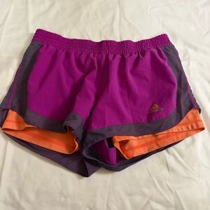 Adidas pink/orange size M active shorts